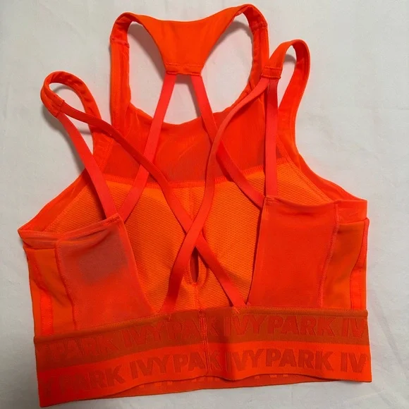 adidas x IVY PARK halter neck bra orange XS NWOT - Picture 3 of 4